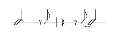 Anticipation de la 2ème mesure avec syncope
